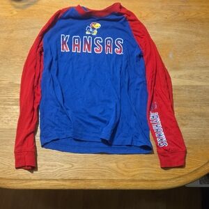 Colosseum Blue and Red Long Sleeve Tee